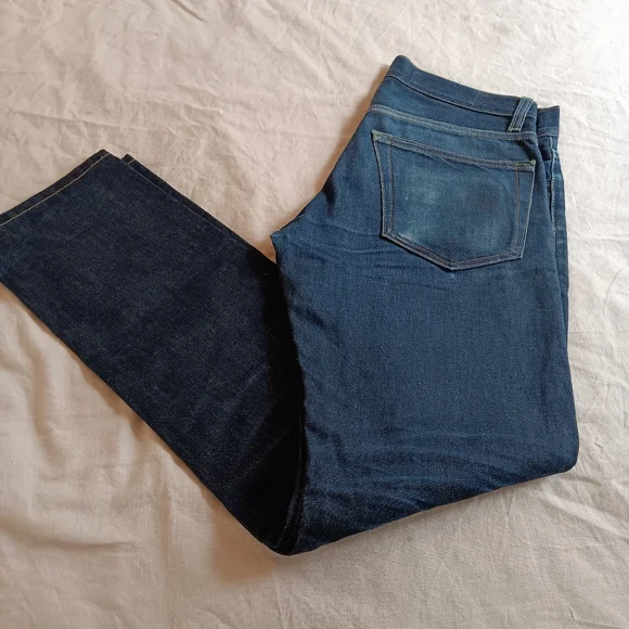 Imogene + Willie Selvage Denim Jeans Button Fly Slim Straight Fit Made In USA 26 - Picture 8 of 14